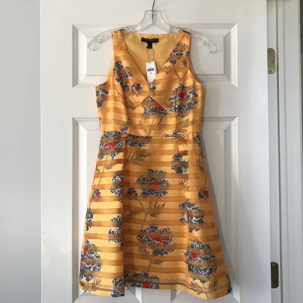 Banana Republic Factory Petite Yellow Dress